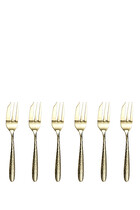 Champagne Mirage Pastry Forks, Set of Six